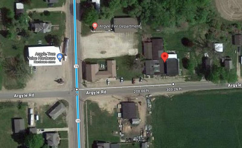 Argyle Lanes (Argyle Recreation) - Aerial Street Map (newer photo)